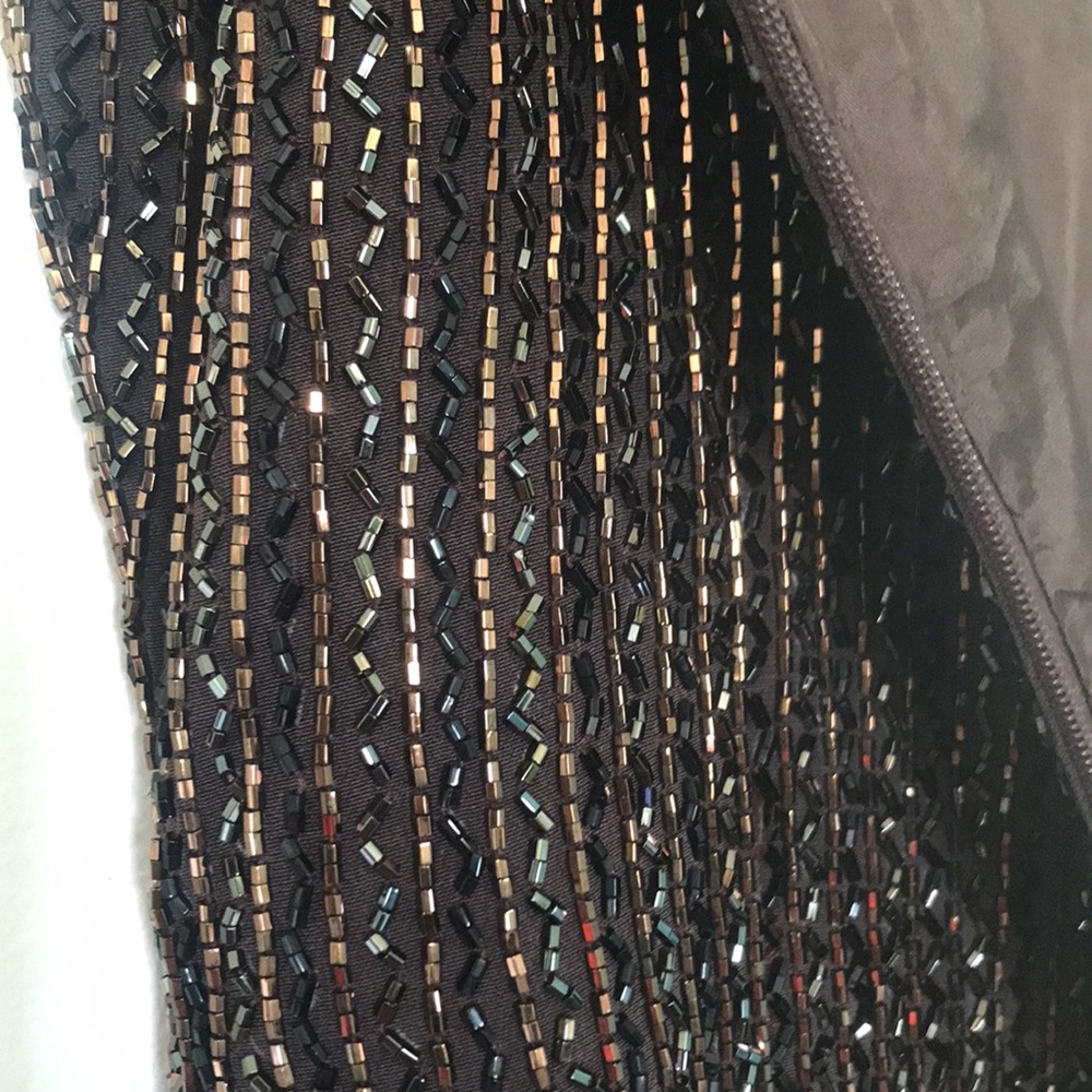 Black Tie Oleg Cassini beaded vintage gown size 10? - Picture 13 of 14